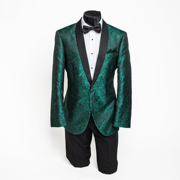 Match Crazy Coat - Evergreen Paisley Collage