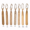 Classic Long Tie - Caramel Collage
