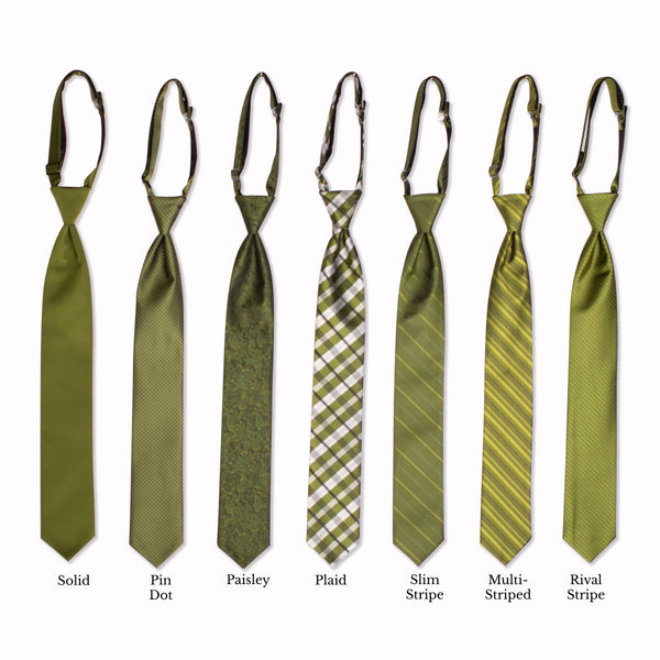 Classic Long Tie - Fern Collage