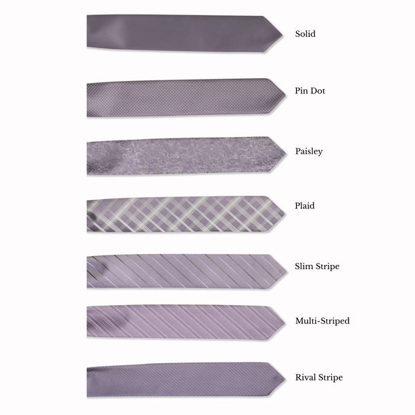 Classic Long Tie - Lavender