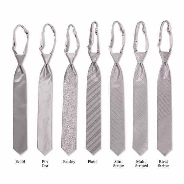 Classic Long Tie - Powder Collage