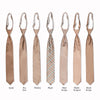 Classic Long Tie - Taupe Collage
