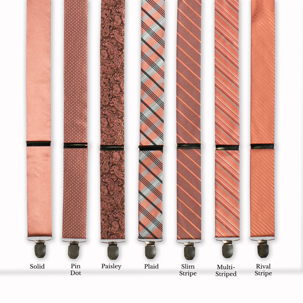 Classic Adjustable Suspenders - Amber Collage