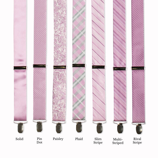 Classic Adjustable Suspenders - Dahlia Collage
