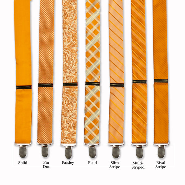 Classic Adjustable Suspenders - Dijon Collage