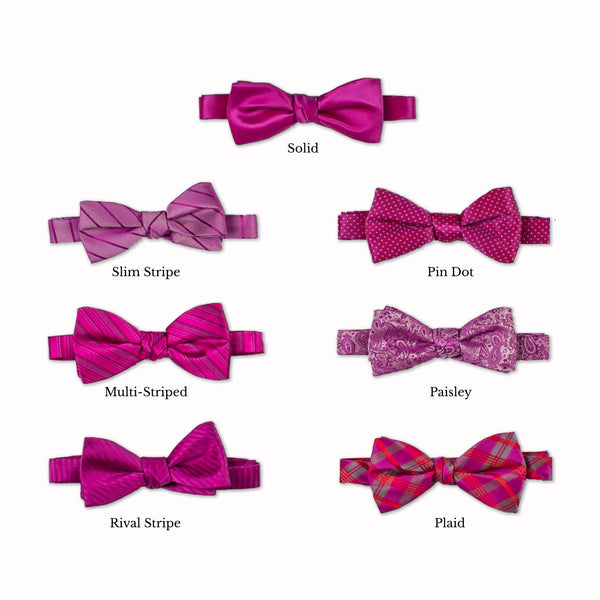 Classic Bow Tie - Fuchsia Collage
