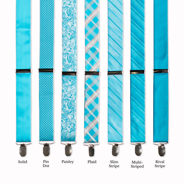 Classic Adjustable Suspenders - Glacier Collage