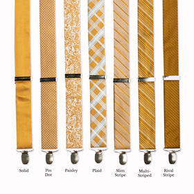 Classic Adjustable Suspenders - Golden