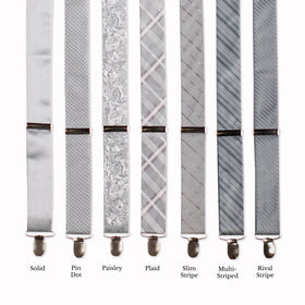 Classic Adjustable Suspenders - Gray
