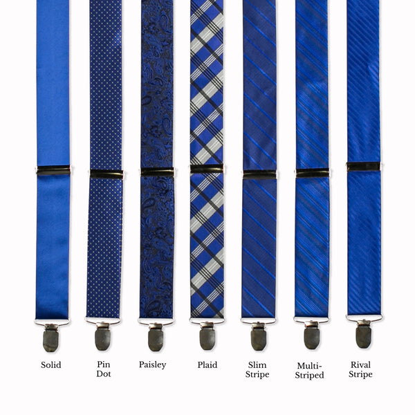 Classic Adjustable Suspenders - Lupine Collage