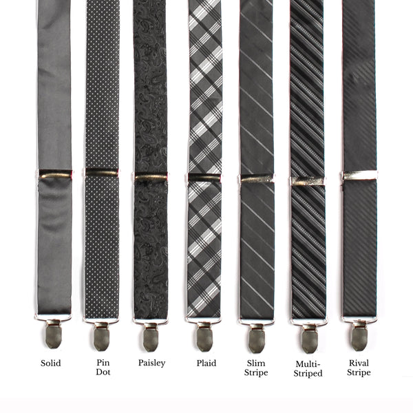 Classic Adjustable Suspenders - Onyx Collage