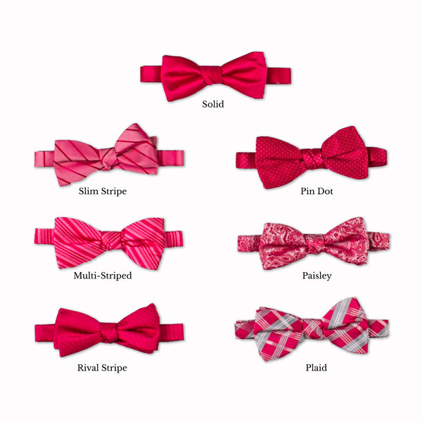 Classic Bow Tie - Raspberry Collage