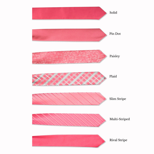 Classic Long Tie - Coral