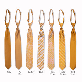 Classic Long Tie - Golden