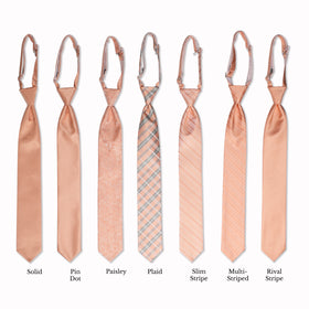 Classic Long Tie - Peach