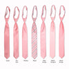 Classic Long Tie - Pink Collage