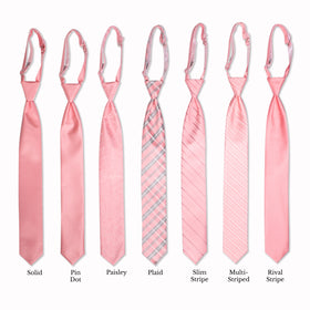 Classic Long Tie - Pink