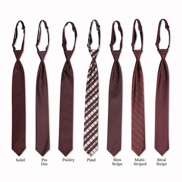 Classic Long Tie - Ruby Collage