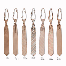 Classic Long Tie - Taupe