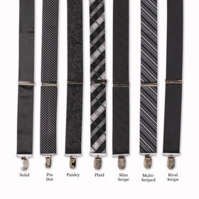 Classic Adjustable Suspenders - Black