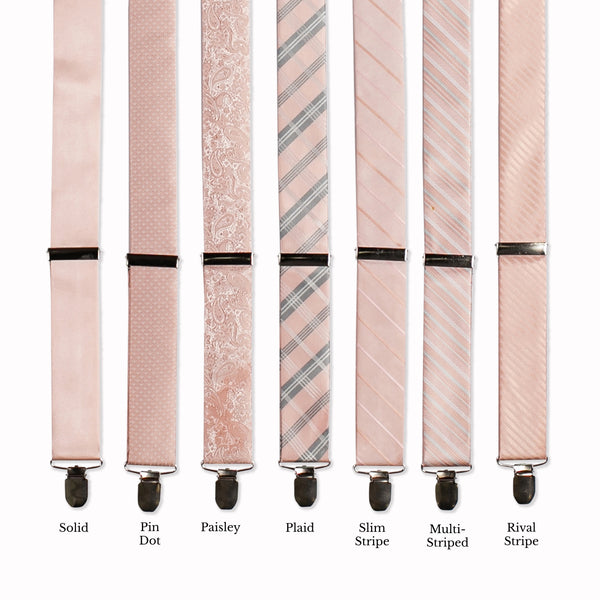 Classic Adjustable Suspenders - Blossom Collage