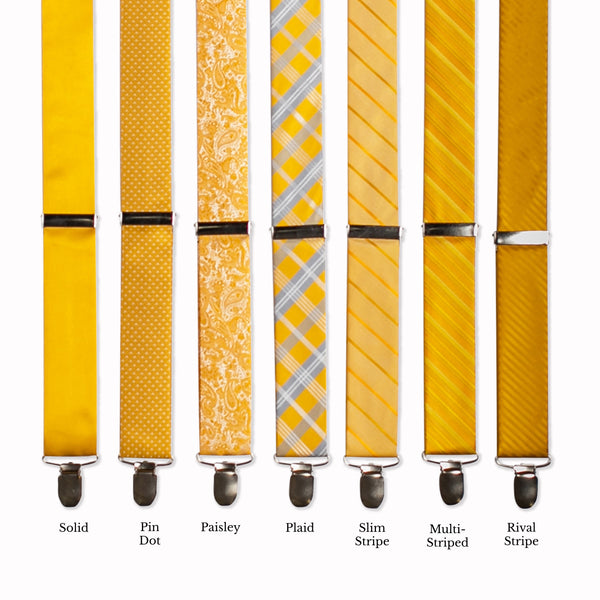 Classic Adjustable Suspenders - Canola Collage