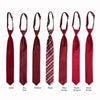 Classic Long Tie - Cranberry Collage
