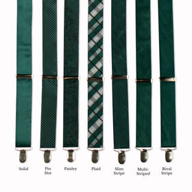 Classic Adjustable Suspenders - Evergreen