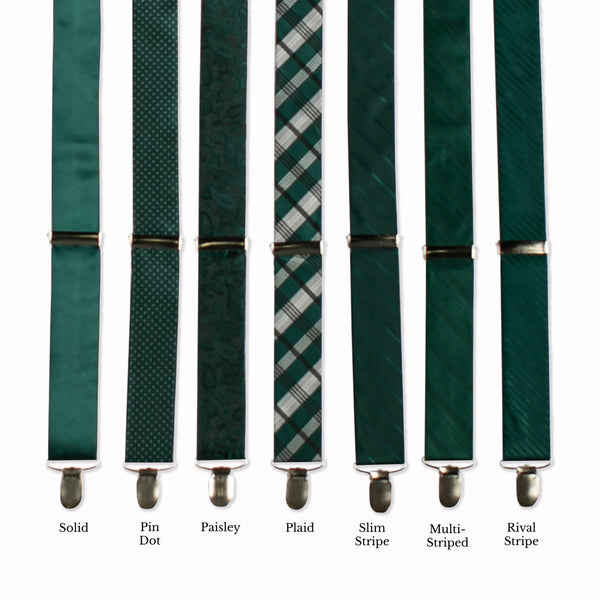 Classic Adjustable Suspenders - Evergreen Collage