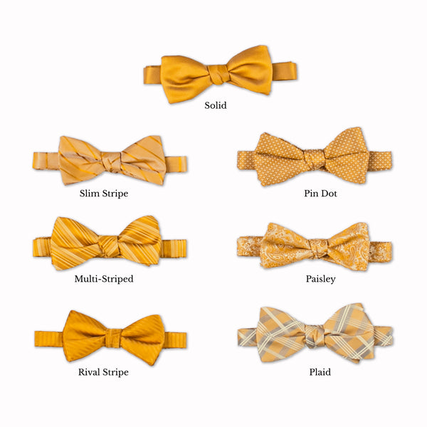 Classic Bow Tie - Golden Collage