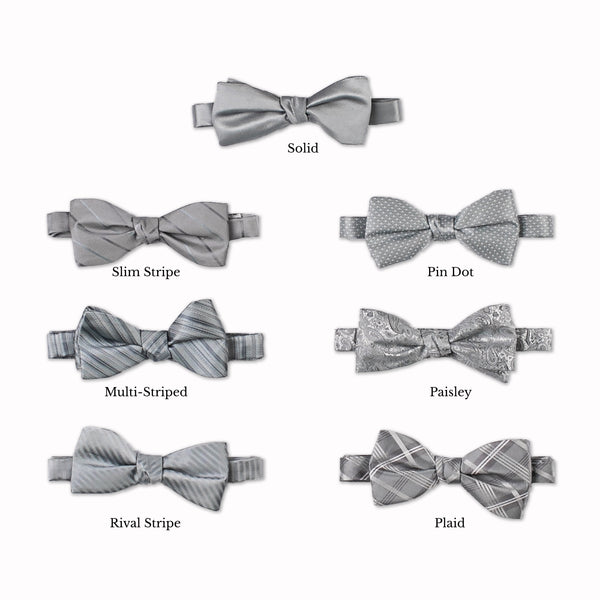 Classic Bow Tie - Gray Collage