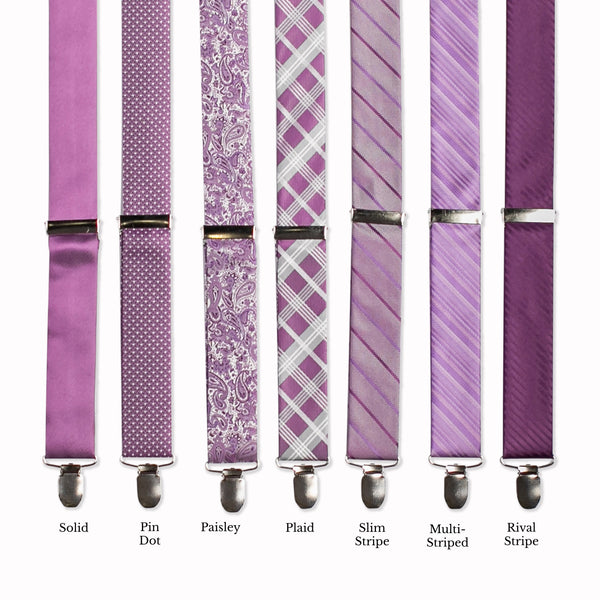 Classic Adjustable Suspenders - Hydrangea Collage