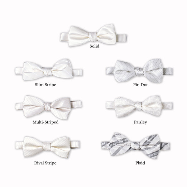 Classic Bow Tie - Ivory Collage