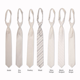 Classic Long Tie - Ivory