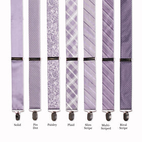 Classic Adjustable Suspenders - Lavender