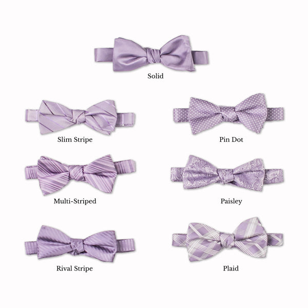 Classic Bow Tie - Lavender Collage