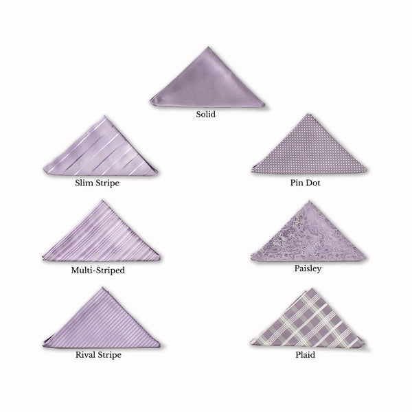 Classic Pocket Square - Lavender Collage