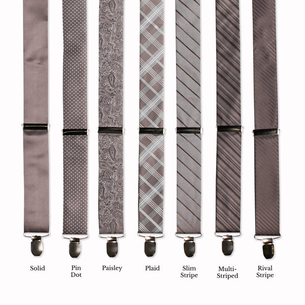 Classic Adjustable Suspenders - Morel Collage