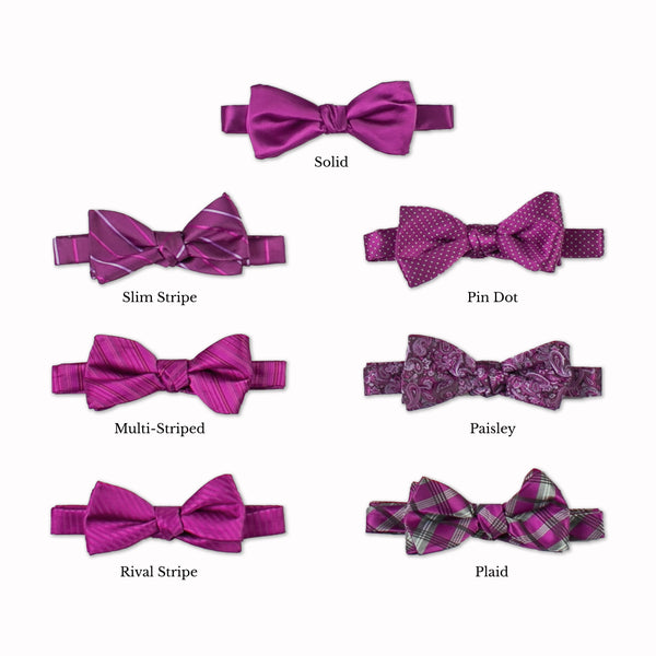 Classic Bow Tie - Mulberry Collage