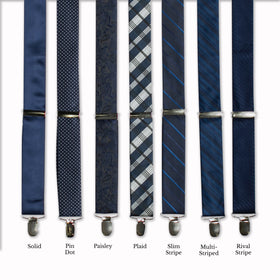Classic Adjustable Suspenders - Nautical
