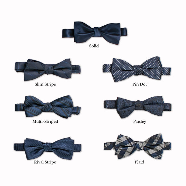 Classic Bow Tie - Navy Collage