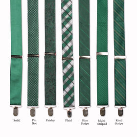 Classic Adjustable Suspenders - Olivine