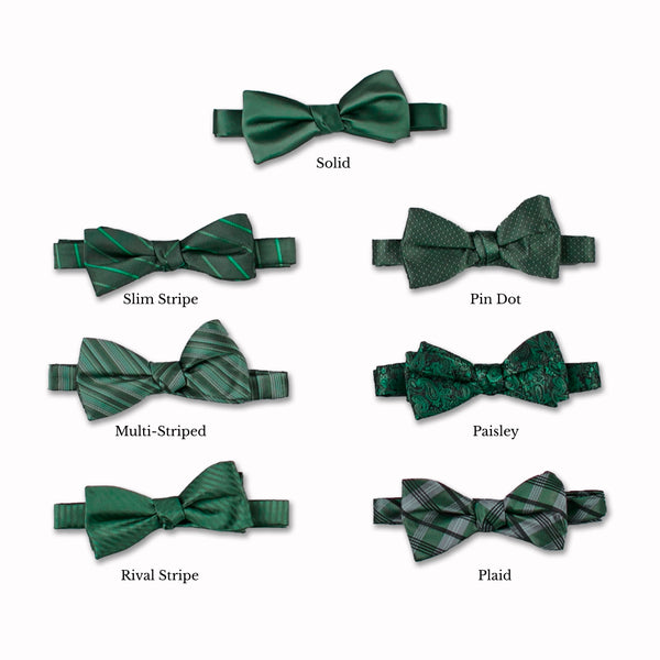 Classic Bow Tie - Olivine Collage