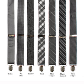 Classic Adjustable Suspenders - Onyx