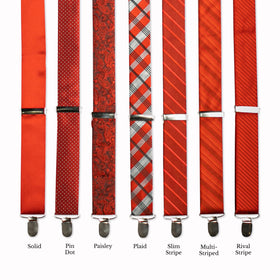 Classic Adjustable Suspenders - Poppy
