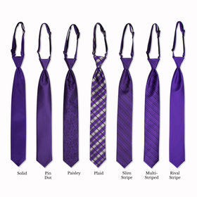 Classic Long Tie - Purple