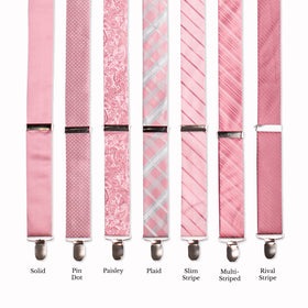 Classic Adjustable Suspenders - Rose