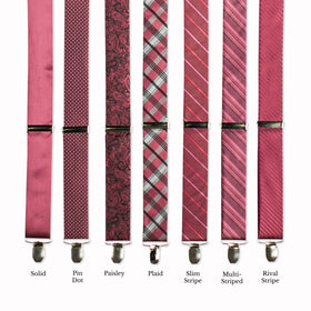 Classic Adjustable Suspenders - Rosewood