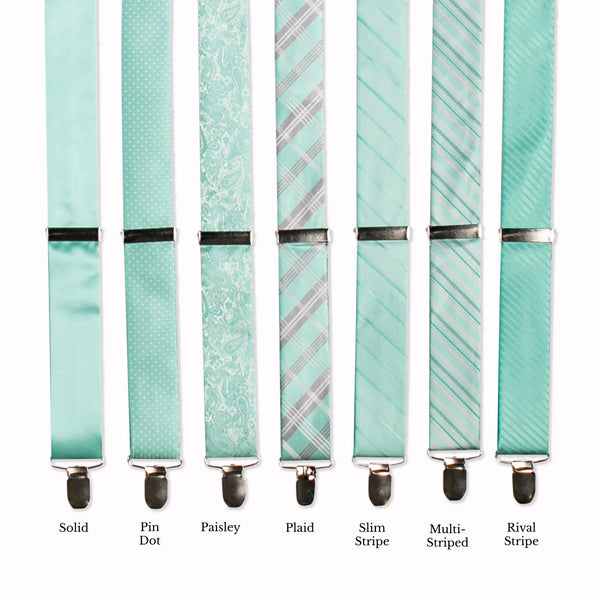 Classic Adjustable Suspenders - Spearmint Collage