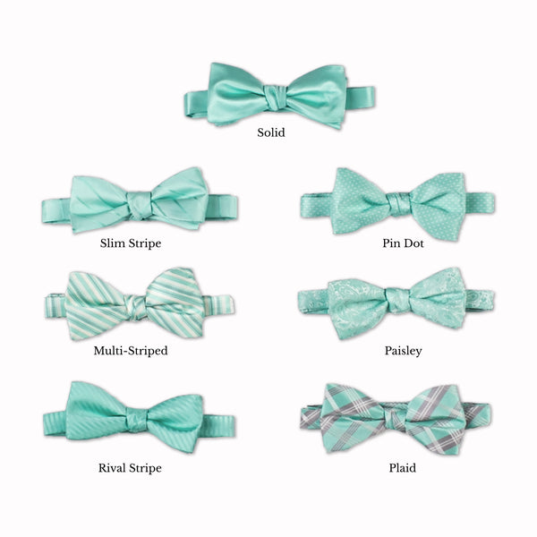 Classic Bow Tie - Spearmint Collage